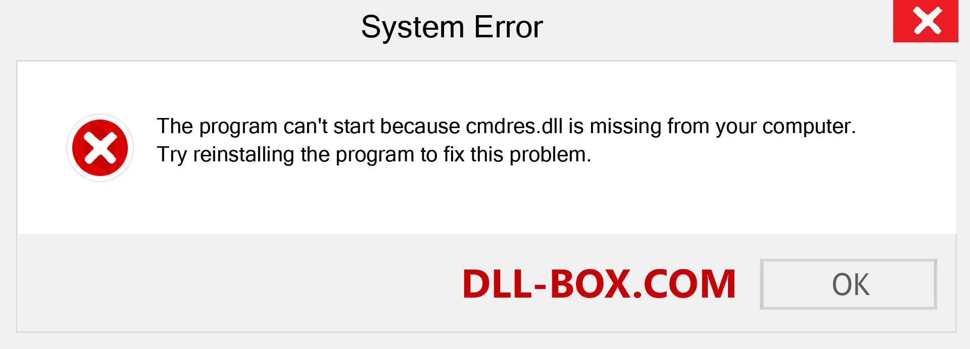  cmdres.dll file is missing?. Download for Windows 7, 8, 10 - Fix  cmdres dll Missing Error on Windows, photos, images